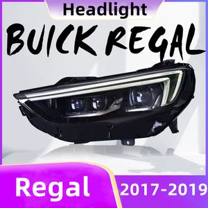 Bilstyling strålkastare för Buick Regal 20 17-20 19 LED-strålkastarenhet modifierad med laserlinsens framljus