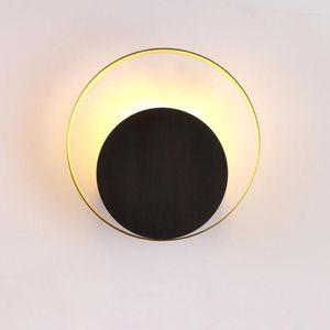 Vägglampor Modern LED -lampa Simple Gold Light Fixture Inomhusbelysning SCONCE vardagsrum sovrumssoffa bakgrund