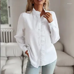 Camicette da donna Camicia a maniche lunghe europea e americana 2023 Top pendolare sublimatico autunno/inverno