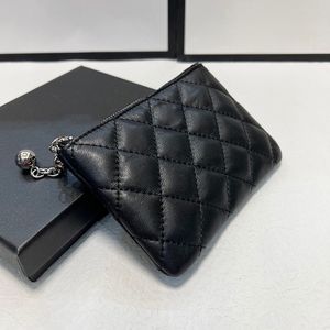 Högkvalitativ lyxig plånbok kvinna designer väskor lady mini purses designer kvinnor handväska mode axel svart handväska rutig dubbel bokstäver klassiska plånböcker