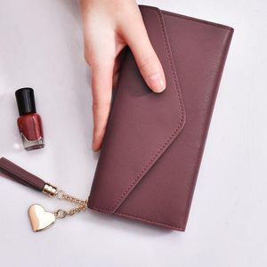 Кошельки 2023 Long Clutch Women Pu кожаные деньги многофункциональный женский кошелек многократный карман держатель для женщины