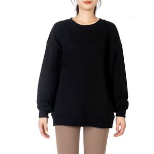 Autumn and winter Sets yoga sports round neck long sleeve sweater for women pilates sports running fitness simple yoga sweater