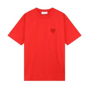 Amishirt Designer Herren Damen Frankreich Luxus T-Shirt Mode Ein Herzmuster Lässige Top-Qualität T-Shirts T-Shirts Herrenbekleidung Kurzarm Amisweater