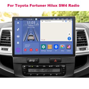 13.3Im 2DIN Radio Head Unit Car DVD Multimedia Player för Toyota Fortuner Hilux SW4 Android Auto GPS Navigation CarPlay FM WiFi TV