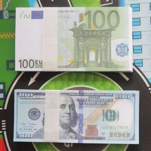 Neuheit Spiele 100PCS Set Spaß Euro Banknoten 10 20 50 100 Banknoten Scheine Weihnachten Jahr Party Geschenk Souvenirs 230406O9U3