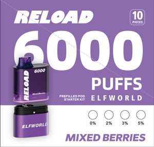 Großhandel Reload Fine Taste Puffbar Supbar 12K Pro Max 0 % 2 % 5 % World Big Smok Bar Vap Savage 6000 9000 10000 12000 15000 Pod vorgefülltes E-Liquid Mary Joy Leerer Rauchdampf