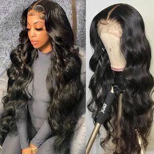 Free Shipping For New Fashion Items In Stock HD Transparent Lace Front Human Hair Wig Yaki Straight To Curly Water Loose Deep Body Natural Color Sizes Inches