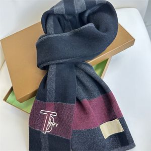 Cashmere Designer Scarf Lettera Controllo sciarpe di moda per uomini Donne Scialle avvolgono le sciarpe da collo a maglia di lusso a maglia