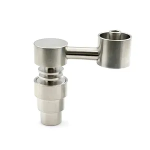 Titanium Nail Twist 4 IN 1 Joint 14mm 18mm Male Female Dual Function Screw GR2 Hookah Water Pipe Bong Ash Dab Rigs