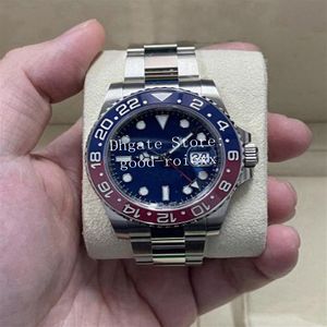 8 orologi stile uomo orologio con lunetta in ceramica orologio automatico da uomo ETA 2836 quadrante blu Gmt 126719 Blro BPF 126710 braccialetto Jubilee 116710 B2718