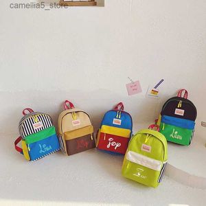 Ryggsäckar personlig namn ryggsäck för flickor pojkar canvas skolväska för barn personliga bokväskor för tillbaka till skolan resor q231108