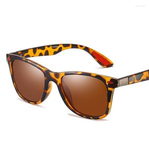 선글라스 남성과 여성을위한 국경 패션 2023 Polarized TR90 Driving Retro