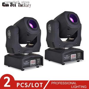 Moving Head Lights Mini Spot 60W LED Moving Head Light med 8 Gobos 7 Colors Hög ljusstyrka LED Mobilljus av DMX512 för DJ Party Q231107