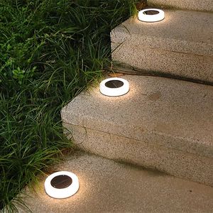 Rasenlampen LED-Solar-Rasenhof-Nachtlicht-Solarenergie-Garten-Außenboden unter der Erde Terrassendielen-Treppenhaus-Weihnachtsdekoration-Lampe P230406