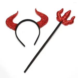 Acessórios para o cabelo 2 pçs/set bandas de halloween festival feminino meninas hairbands hoop varinha mágica headpiece para festa cosplay natal