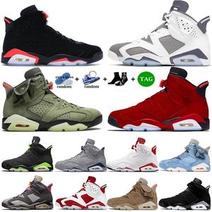 New VI jumpman 6 6S 남성 농구화 민트 폼 실버 UNC 레드 오레오 미드나잇 네이비 블랙 캣 일렉트릭 그린 마운틴 포레스트 적외선 화이트 레드 오레오 아저씨 S