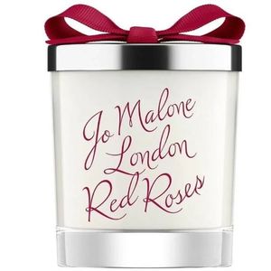 Weihrauch Großhandel Kristall hoch weiß Votivglas Kerzenbehälter mit Red Roses Home Candle 200g