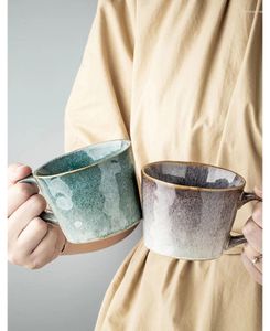 Кружки 2 шт., креативная кружка для пары, подарочная чашка, бытовая керамическая чашка для воды, ретро-кофе