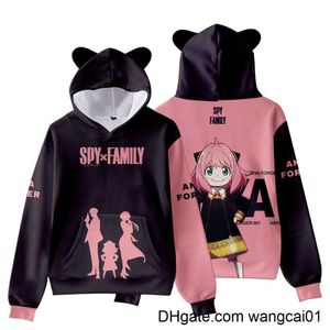 Kvinnors hoodies tröjor 2 till 14 år barn hoodies spion x Family Anya Forger Clothing Boys Girls Hoodie Sweatshirt Ytterkläder Jacka Barn Kläder 0407H23