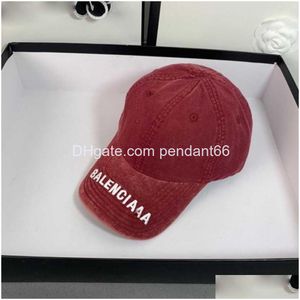 Cappellini da baseball Designer per uomo e donna Sport Denim Strappato Tinta unita B Lettera Cappelli per coppia all'aperto Consegna di consegna Moda Acc Dhokl