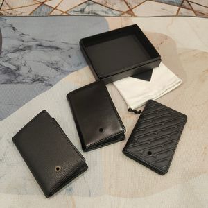 Original box card holder genuine leather multifunctional business card case coin wallet designer bag card holder designer purse pen leather case