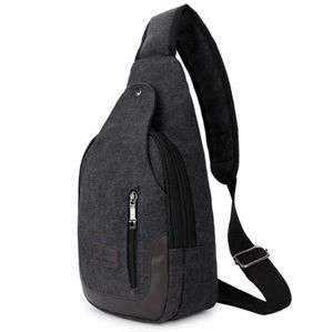 Masowe mężczyźni płótno torba na klatkę piersiową na zewnątrz Travel Travel Crossbody Plecak plecak swobodny plecak dzienny