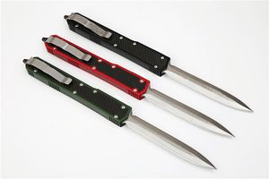 Hochwertiges 106-1 Ant II Auto Taktisches Messer D2 Double Edge Satin Finish Klinge Kohlefasergriff Jagd EDC Taschenüberlebensmesser