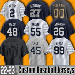 11 Anthony Volpe 99 Aaron Judge Baseball Jersey 48 Anthony Rizzo 45 Gerrit Cole 2 Derek Jeter DJ Lemahieu Carlos Rodon Giancarlo Stanton Josh Donaldson Gleyber Torres