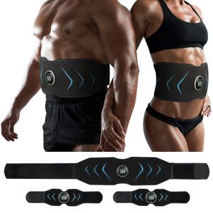 Accessories EMS Electric Abdominal Body Slimming Belt Waist Band Smart Abdomen Muscle Stimulator Abs Trainer Fitness Lose Weight Fat Burn 230406