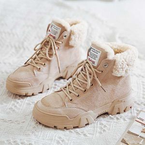 Boots High Quality Winter Women Short Plush Warm Snow Boots Casual Shoes 2022 New In Suede Platform Ankle Boots Ladies Shoes Botines AA230406