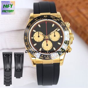 NFT Factory Men's Watches 116508 116518 Automatic Mechanical Time Code Cal.4130 Waterproof Watch Sapphire Ceramic Ring Rubber Band Stainless Steel Wristwatch
