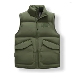 Gilet da uomo Gilet invernale da uomo Giacca impermeabile caldo senza maniche Piumino Moda autunno addensare Gilet taglie forti