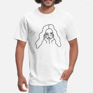 Camisetas masculinas Figura engraçada Figura impressão de camisetas grandes de camiseta de hip-hop de algodão o-pescoço de rua gabar