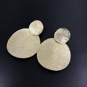 Stud Earrings Minimalist Geometric Metal Disc Circular Ear Nails Wholesale Of Women's Fashion Individual Jewelry