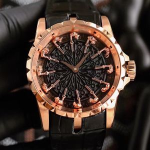 Luxury King Knight Mens Designer Clone Watch 45mm High Quality Follower u1top Night Glow Waterproof Sapphire Glass Stainless Steel Leather Watch Relojes de lujo AAA