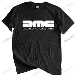 T-shirty męskie T-shirt mody T-shirt Modna T-shirt Czarny Unisex DMC DELOREAN T-shirt Powrót do przyszłego vintage McFly European Size 230407