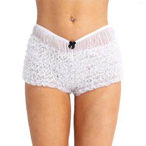 Women's Shorts Gaono Kawaii Lace Ruffle Safe Panties Sweet Girl Multi-layers Mesh Sheer Pettipants See-Through Club Dance Underwear Pant