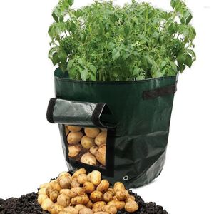 Fioriere Fai da te Coltivare patate Fioriera Panno PE Piantare Contenitore Borsa Addensare Vaso da giardino Prodotto per il miglioramento domestico Strumenti utili # R5