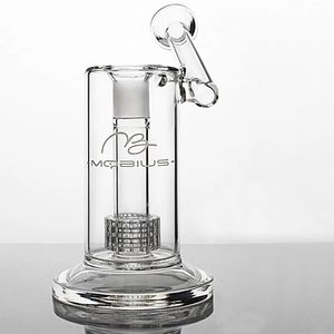 Gerade Flasche Mobius Birdcage Percolator Wasserpfeifen Glasbong Stereo Matrix Beiwagen Dicke Rauchwasserpfeife mit Reifen Heady Dab Rigs 18-mm-Schüssel