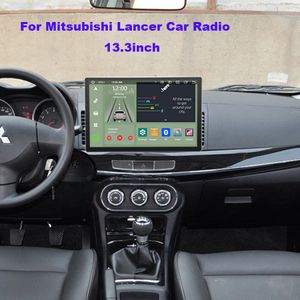 256G 13.3inch 2din Radio Car dvd Stereo for Mitsubishi Lancer Android Auto Car Multimedia Player GPS Navigation Head Unit Carplay 4g