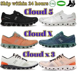 On Cloud Shoe Mężczyźni Kobiety do biegania buty chmur 5 Midnightnavy biały lilia różowa mrozia x 3 rama z kości słoniowej Rose Sand Cloud x Black Wh