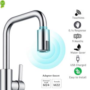 New Intelligent Faucet Water-Saving Sensor Non-Contact Faucet Infrared Sensor Adapter Kitchen Faucets Nozzle for Kitchen Bathroom