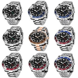 Designer Men's Watch 40mm Luxury Men's Watch U1 Automatisk klocka 904L Rostfritt stål Remsrörelse Titta på svart brun keramisk urtavla super lysande kung Monte rotöl
