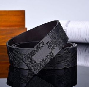 Men Designer Belt Classic fashion casual letter smooth buckle womens mens Reversible on both sides leather belt width 3.8cm with orange box size 105cm-125cm