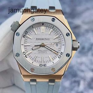 Ap Swiss Relógios de pulso de luxo Royal AP Oak Offshore Series 15711oi Japão Edição limitada de 500 James 300 metros de mergulho profundo 4QNP