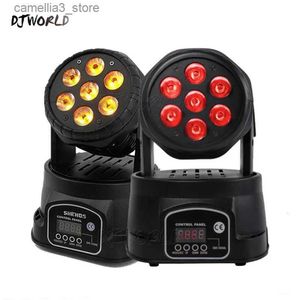 Moving Head Lights Factory Export LED 7x18W/12W Moving Head Light Professional Sound Party Lights för DJ Disco Ball Music Club Stage Lighting Q231107