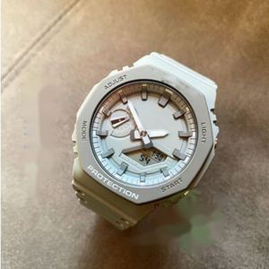 2024 Mężczyźni zegarki White G Style Sport Watch LED Digital Waterproof Casual Watch S wstrząs Mężczyzna Relogios Masculino Watch Man 2100