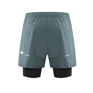 Lu Mens Jogger Sports Shorts para Caminhar Ciclismo com Liner Inner Casual Gym Short 3 Cores Tamanho da calça M-3xl respirável R262