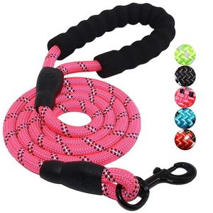 Haustierbedarf Hundeleine für kleine große Hunde Leinen Reflektierendes Seil Haustiere Leine Halsband Harness Nylon Laufleinen LL