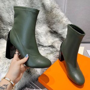 Nowe buty projektantów Flat Bottom Boots Mash Marka Podwyższona prezentowanie